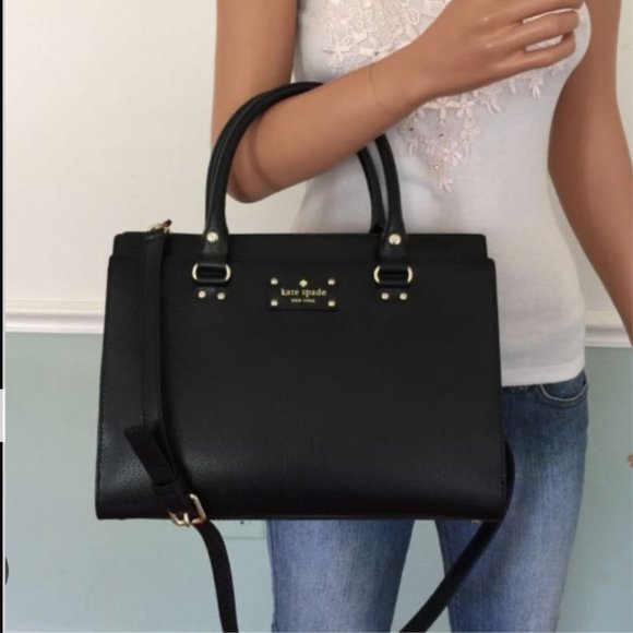 Kate Spade Durham Wellesley Black Leather Crossbody Bag - Picture 10 of 11